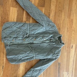 Maurice’s quilted small army green jacket